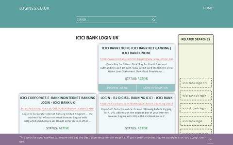 icici bank login uk - General Information about Login