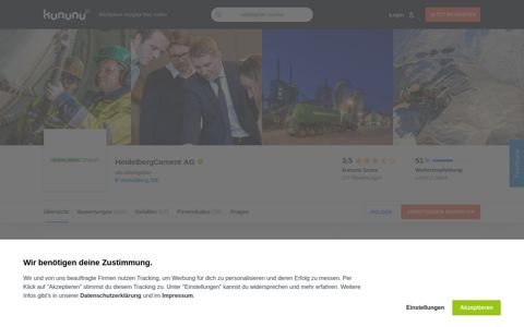 HeidelbergCement als Arbeitgeber: Gehalt, Karriere, Benefits ...