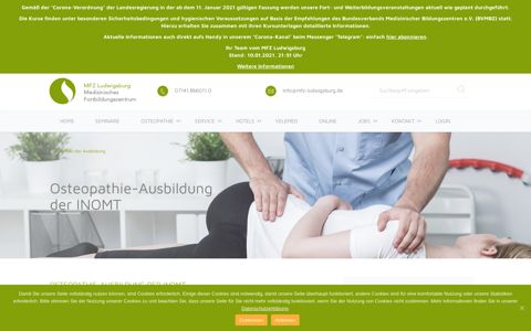 Osteopathie-Ausbildung der INOMT - MFZ Ludwigsburg