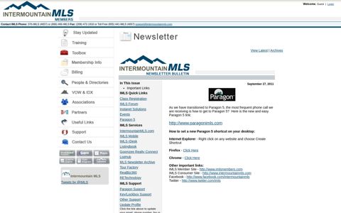 IMLS Members - Newsletters - IMLS - New & Easy Paragon 5 ...