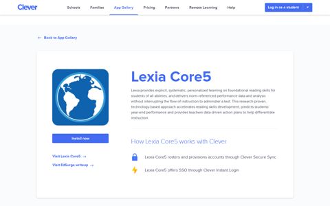 Lexia Core5 - Clever application gallery | Clever