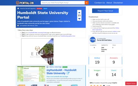 Humboldt State University Portal