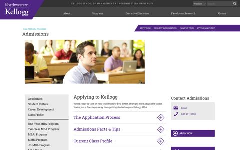 Admissions | Kellogg Full-Time MBA | Northwestern