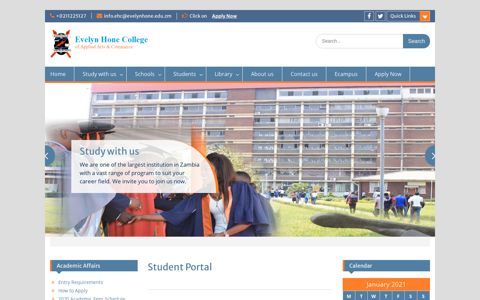 Student Portal - Evelyn Hone College
