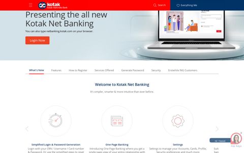 Presenting the all new Kotak Net Banking - Kotak Mahindra ...