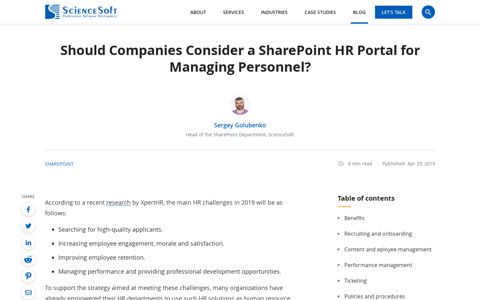 Is a SharePoint HR Portal a Good Fit For Employee ...