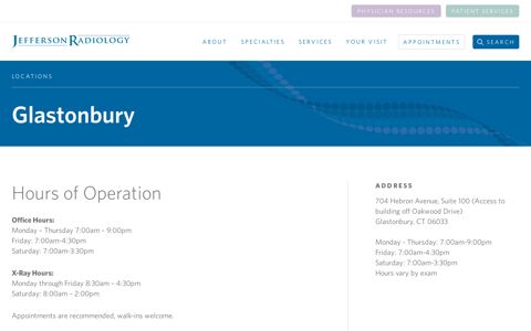 Glastonbury Archives | Jefferson Radiology