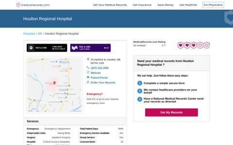 Houlton Regional Hospital | MedicalRecords.com