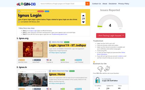 Ignus Login - A database full of login pages from all over the ...