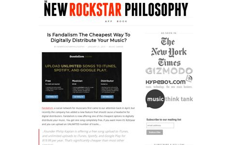 Is Fandalism The Cheapest Way To Digitally Distribute Your ...