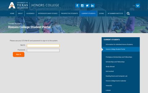 Honors College Student Portal - The Honors College — The ...
