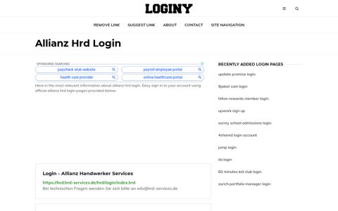 Allianz Hrd Login ✔️ One Click Login - loginy.co.uk