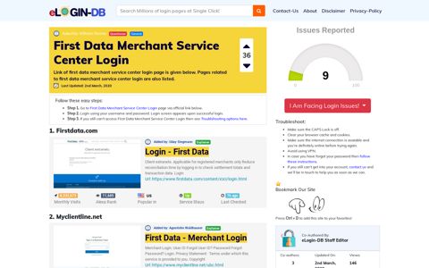 First Data Merchant Service Center Login