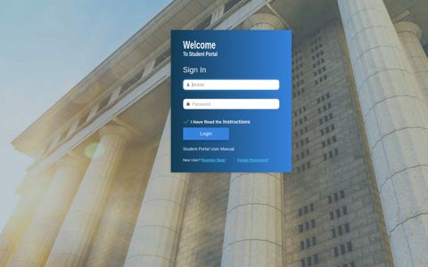 Student Portal: Sign In