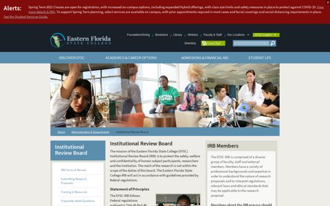 EFSC Institutional Review Board (IRB) - Eastern Florida State ...