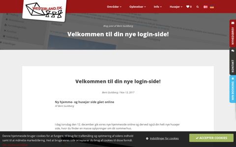 Velkommen til din nye login-side! - Westerland.dk