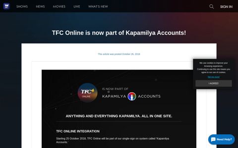 TFC Online is now part of Kapamilya Accounts! | iWantTFC ...