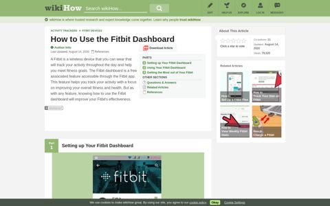 How to Use the Fitbit Dashboard (with Pictures) - wikiHow