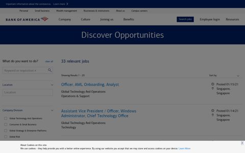Jobs in Singapore | Bank of America Careers