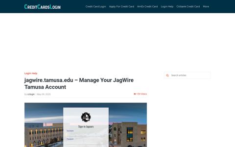 Manage Your JagWire Tamusa Account - Credit Cards Login