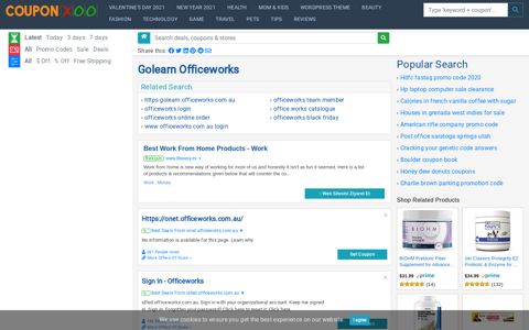 Golearn Officeworks - 11/2020 - Couponxoo.com