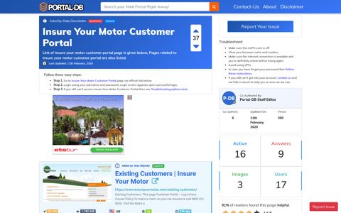 Insure Your Motor Customer Portal