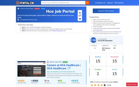 Hca Job Portal