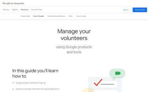 How-To Guide: Manage your volunteers - Google