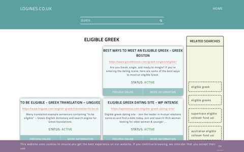 eligible greek - General Information about Login - Logines.co.uk