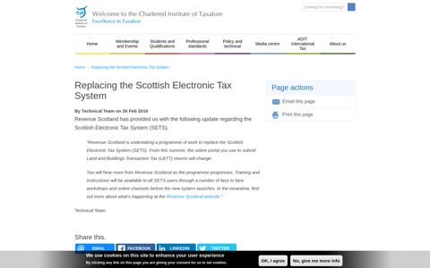 Replacing the Scottish Electronic Tax System | Chartered ...