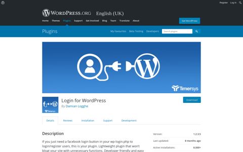 Login for WordPress – WordPress plugin | WordPress.org ...
