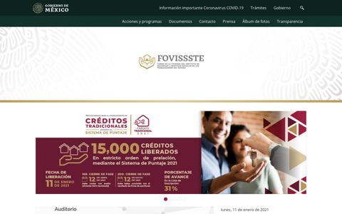 Fondo de la Vivienda del ISSSTE (FOVISSSTE) - Gobierno de ...