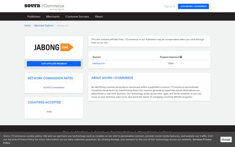 jabong.com Affiliate Program