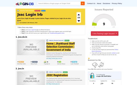 Jssc Login Irb - A database full of login pages from all over the internet!