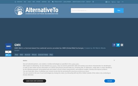 GMX Alternatives and Similar Apps and Websites ...