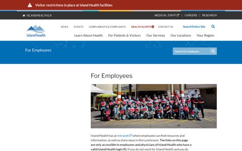 For Employees | Island Health