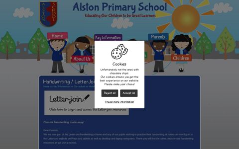 Handwriting / LetterJoin | Alston Primary School