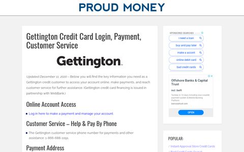 Gettington Credit Card Payment, Login, and Customer Service ...