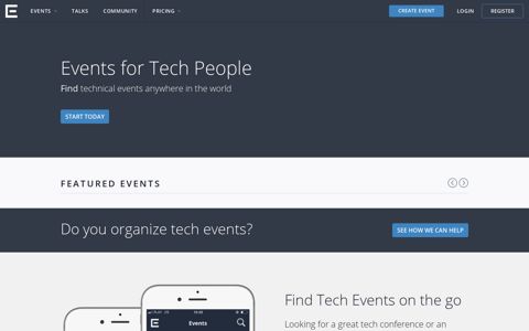 Events for Tech People · Eventil