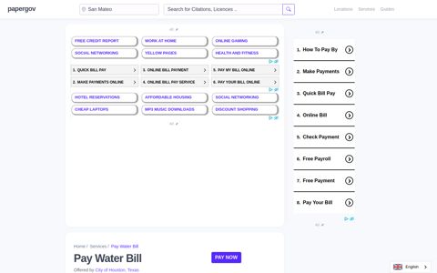 Pay Water Bill Online | City of Houston | papergov