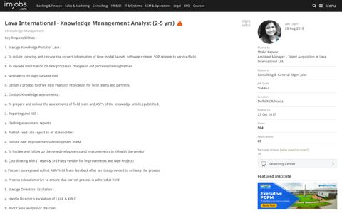 Lava International - Knowledge Management Analyst (2-5 yrs ...
