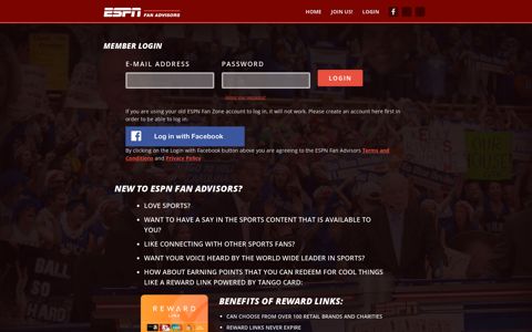 Login - ESPN Fan Advisors