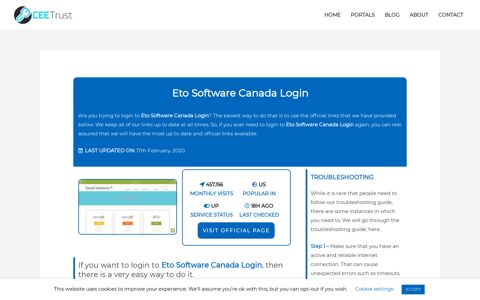 Eto Software Canada Login - Find Official Portal - CEE Trust