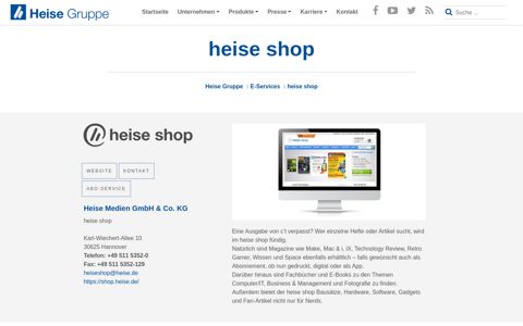 heise shop | Heise Gruppe