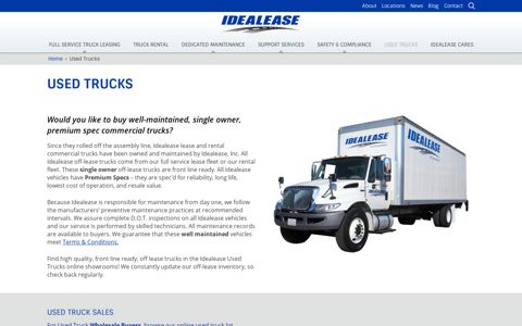 Used Trucks - Idealease
