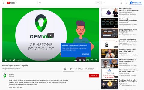 Gemval – gemstone price guide - YouTube