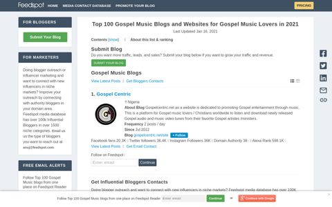 Top 100 Gospel Music Blogs and Websites for Gospel Music ...