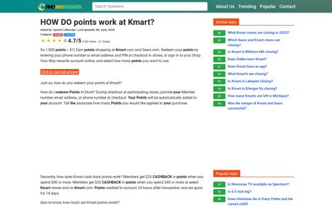 HOW DO points work at Kmart? - FindAnyAnswer.com