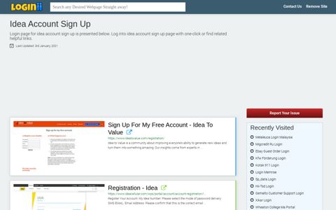 Idea Account Sign Up - Loginii.com