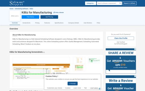 KiBiz for Manufacturing Pricing, Reviews, Features - Free Demo